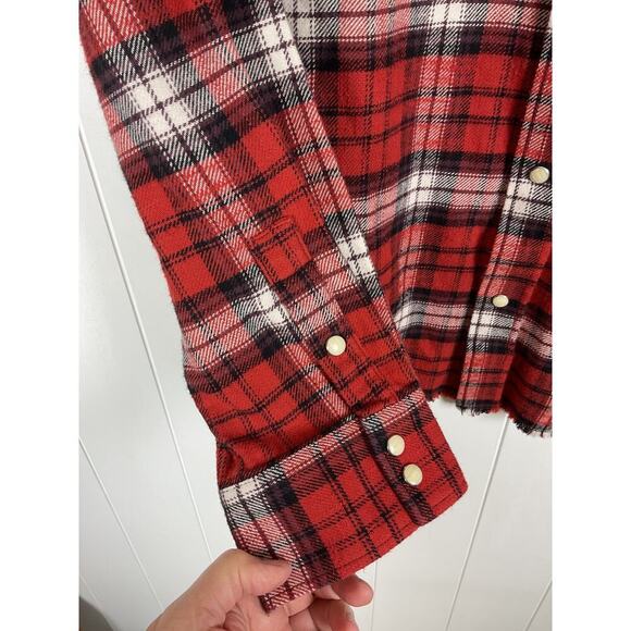 The Kooples Men's Red Checked Classic Wide Fit Over Shirt NWT Size XL - Picture 8 of 10